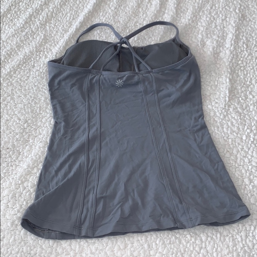 Athleta Gray Yoga Bra Tank size Small